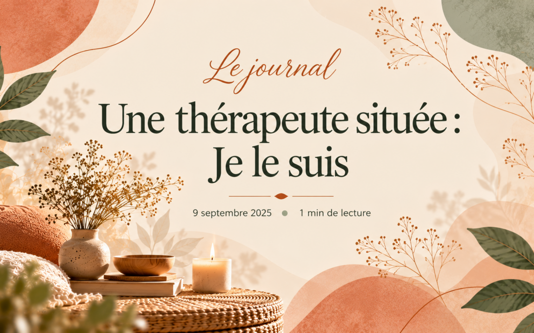Une thérapeute située : Je le suis